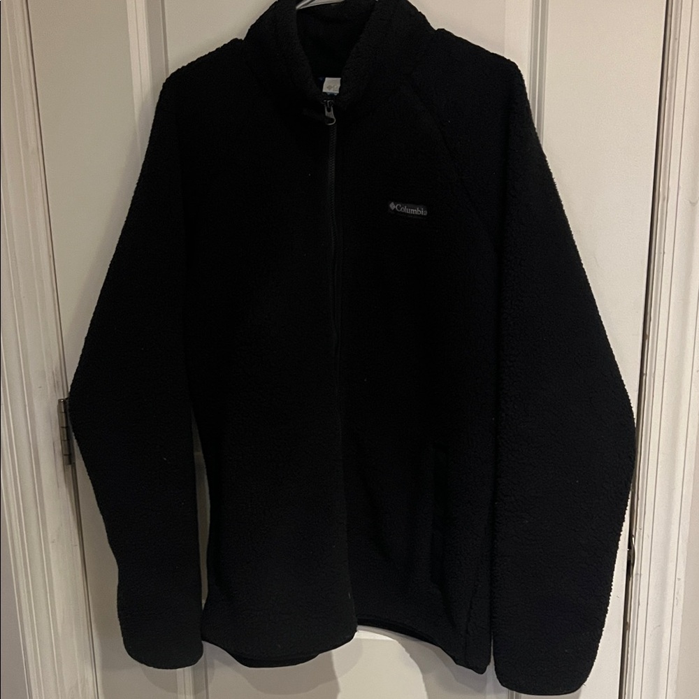 Columbia Men Black Fleece Jacket